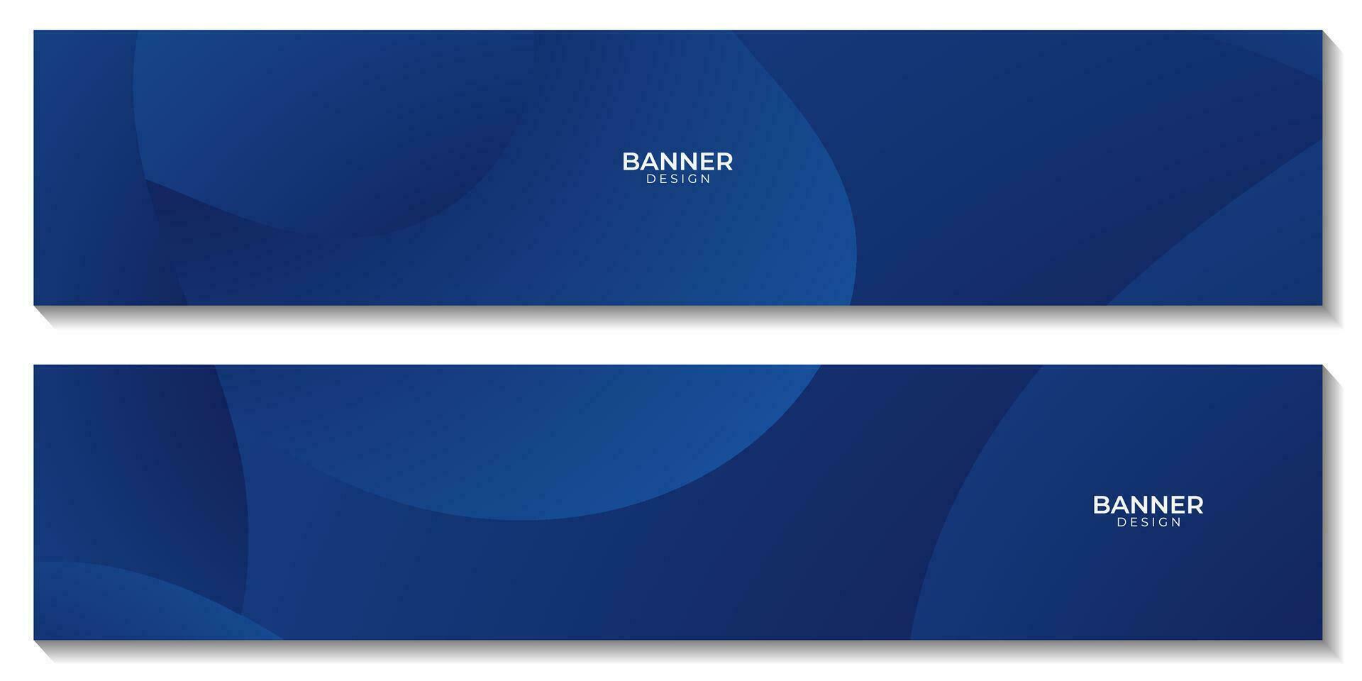 set of banner with navy blue color vector