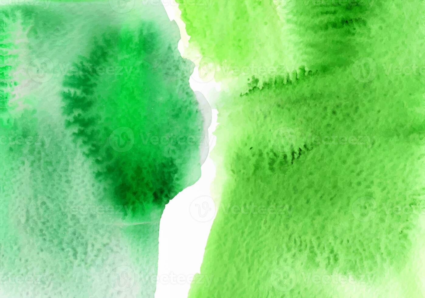 Watercolor abstract green stain photo