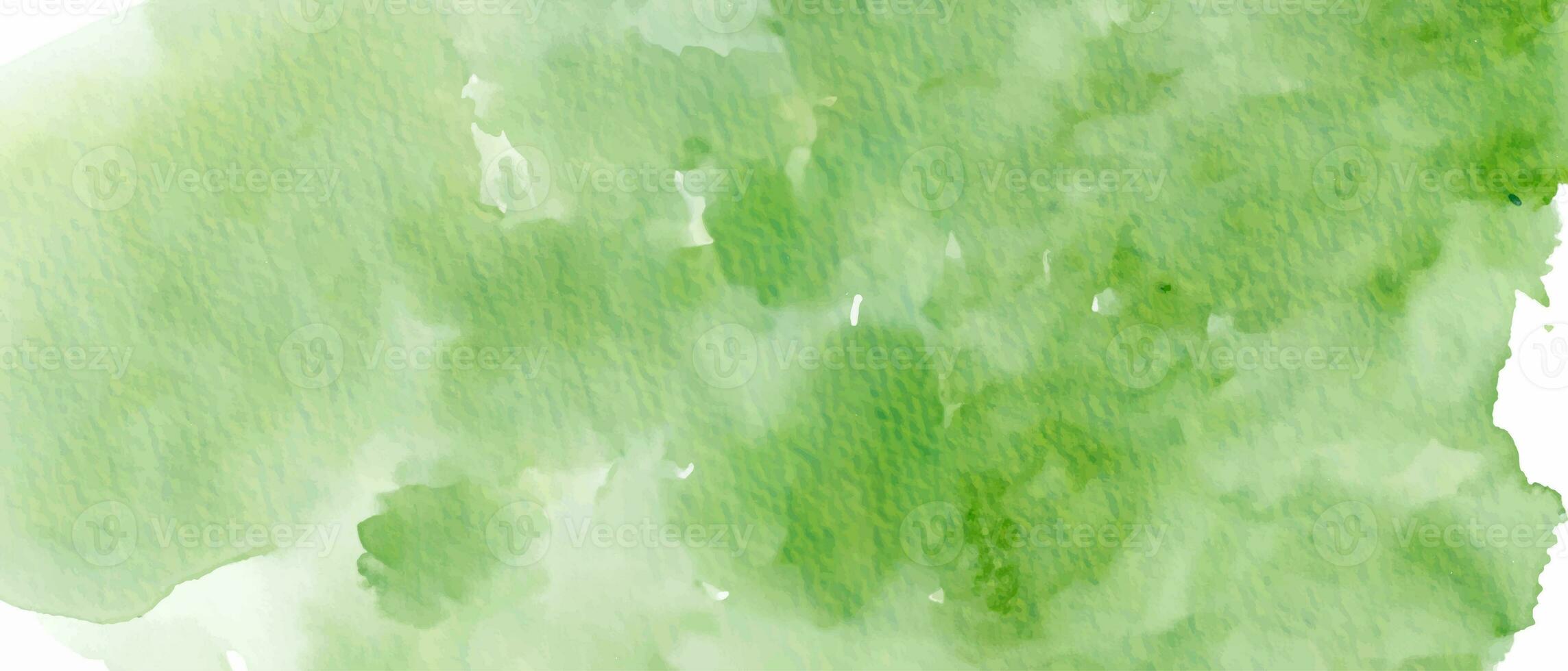 Watercolor abstract green stain photo