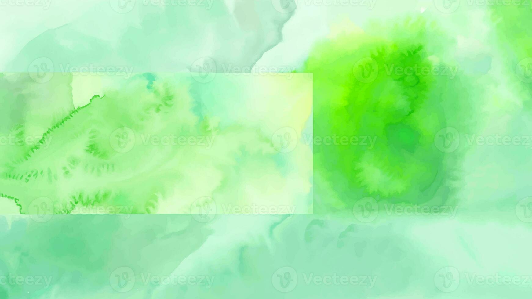 Watercolor abstract green stain photo