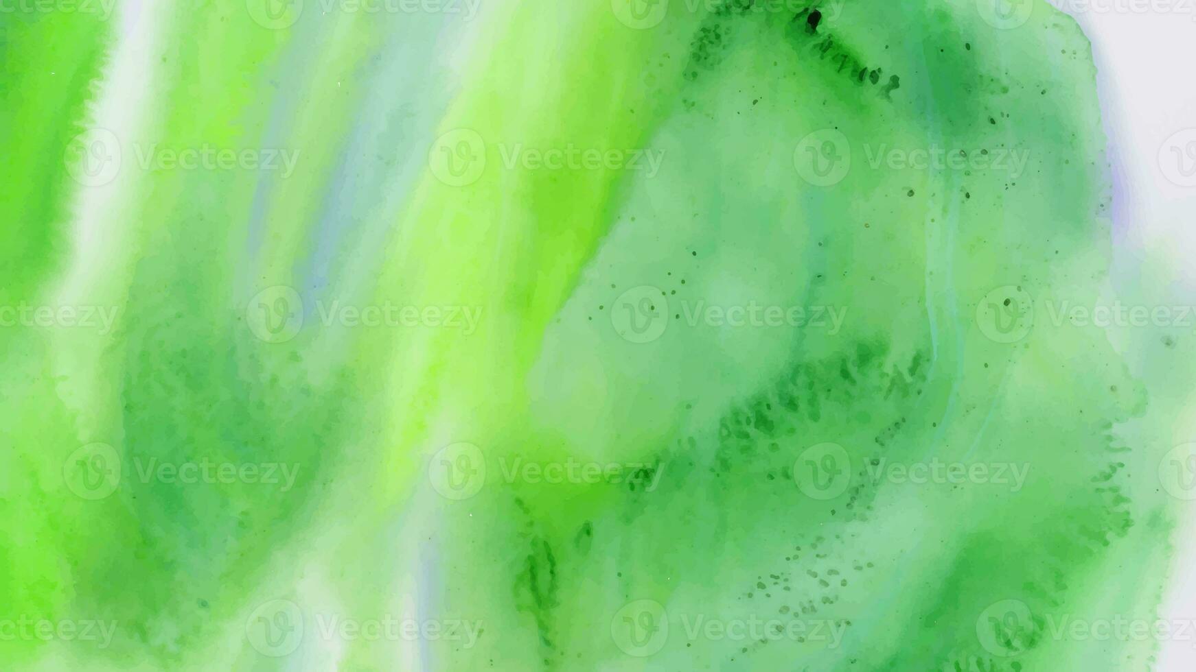 Watercolor abstract green stain photo