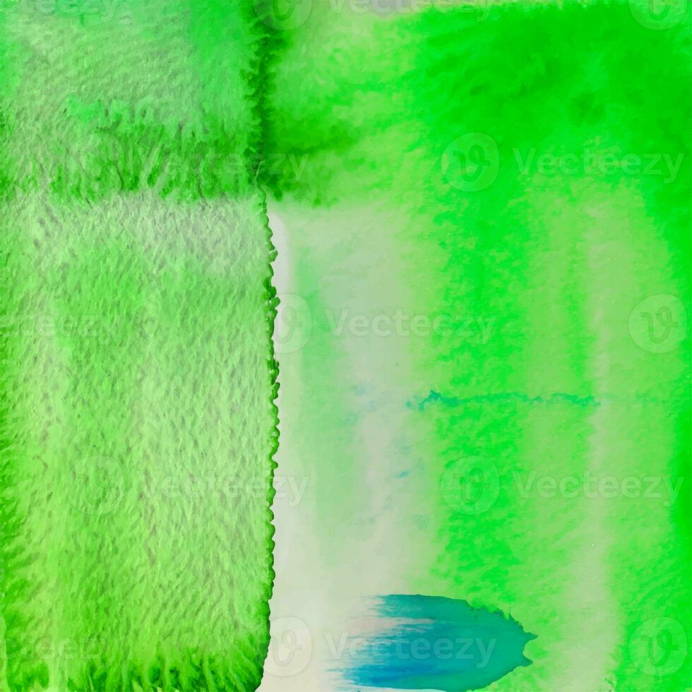 Watercolor abstract green stain photo