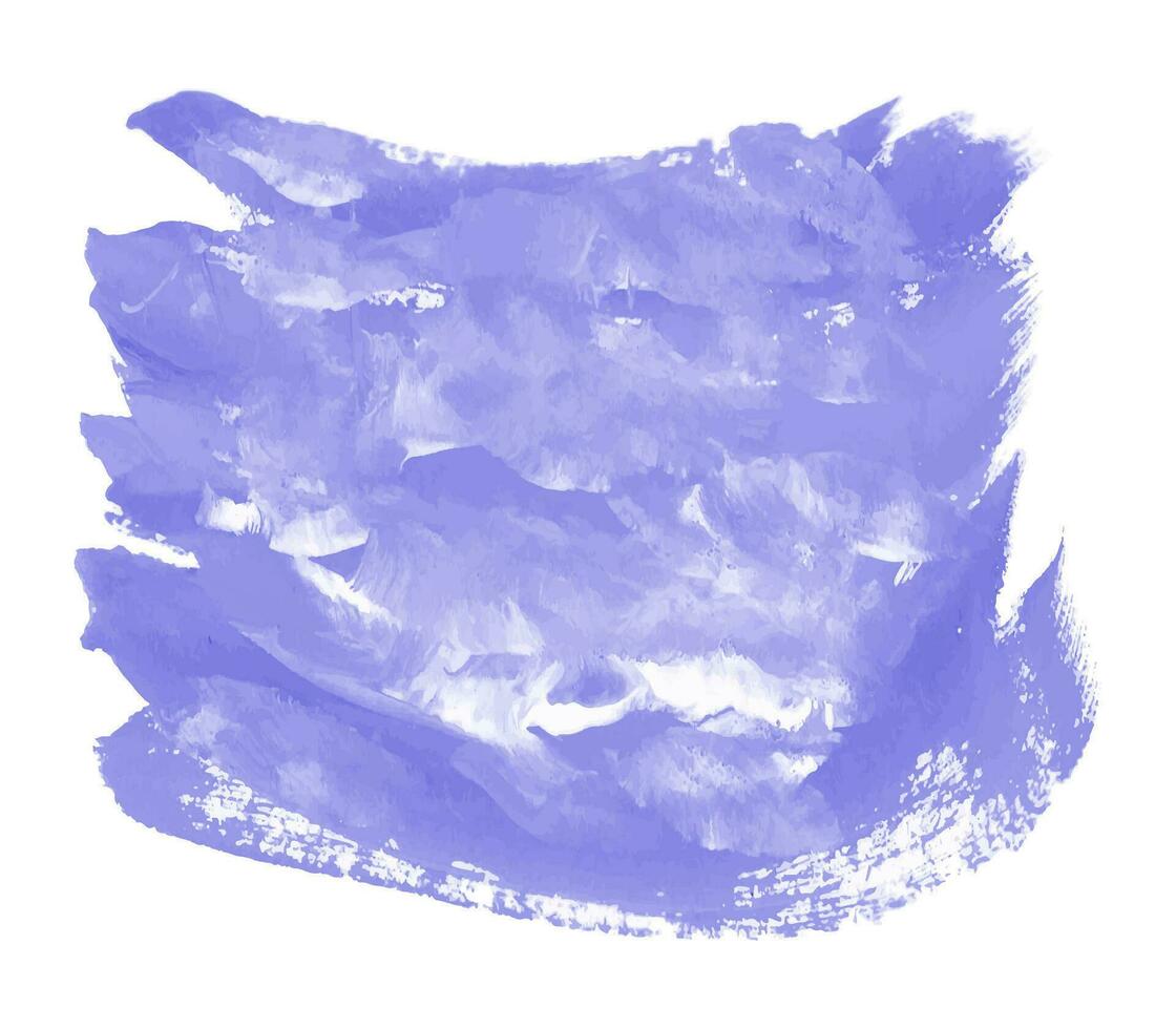 Blue acrylic paint spot. You can use it as a brush or as a background vector