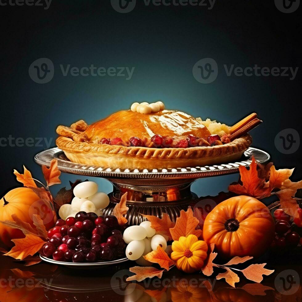 Thanksgiving turkey meat background high quality ai generated image photo