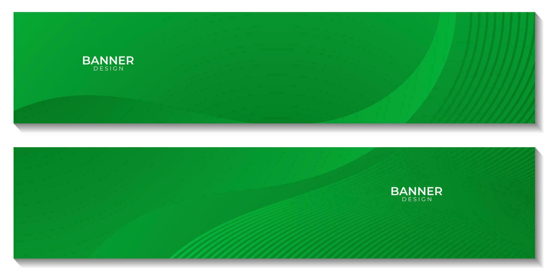 set of banner with abstract green bio organic background vector