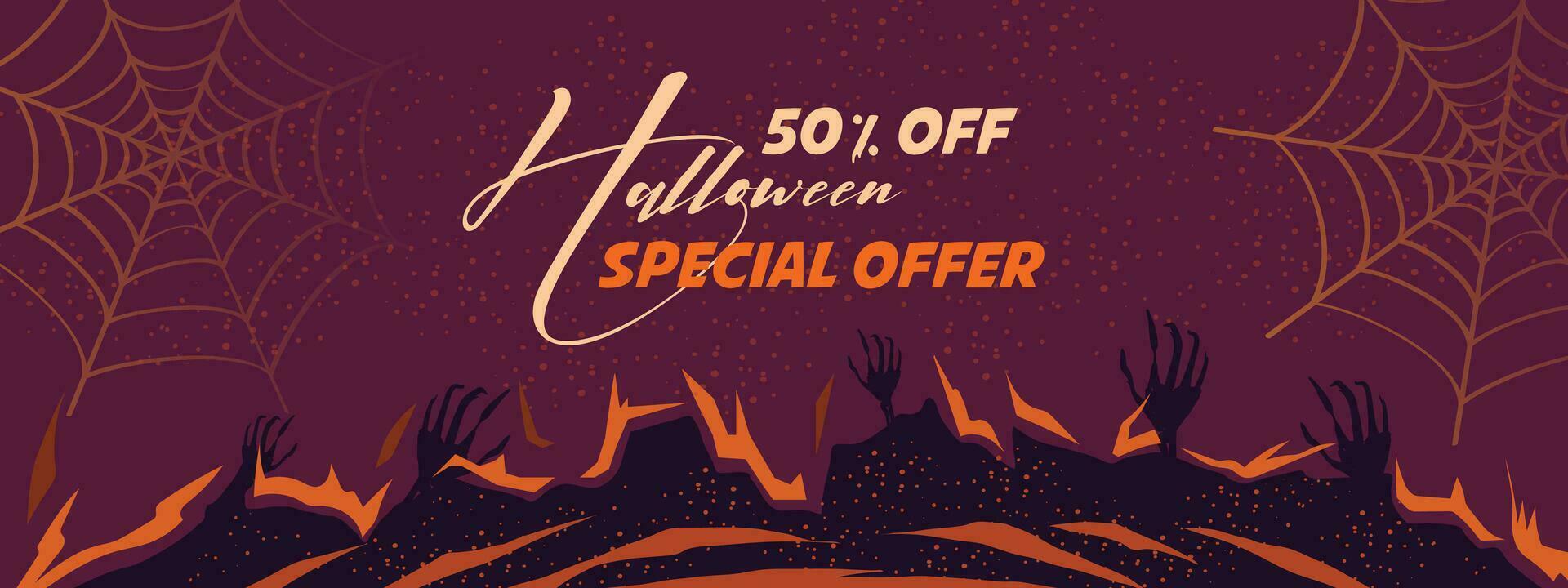 set of halloween banners vector, set of halloween banners, halloween banners set, Halloween Banners with the characters on the background. Night autumn landscape vector