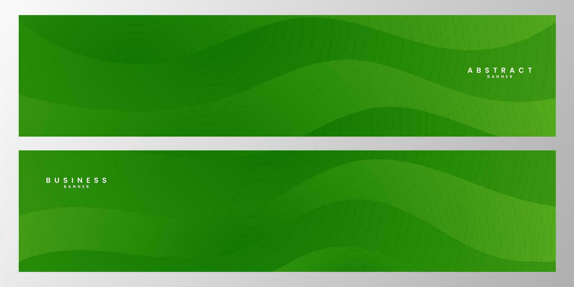 set of banner with abstract green bio organic background vector