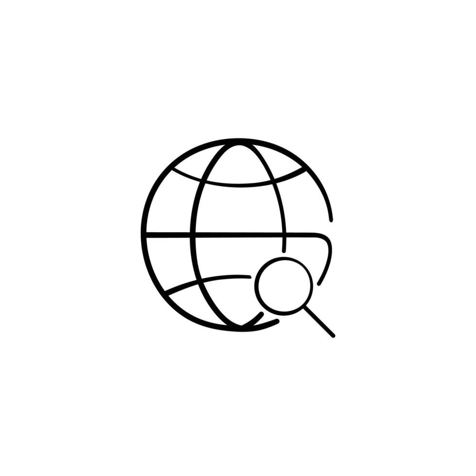 Search Engine Line Style Icon Design vector