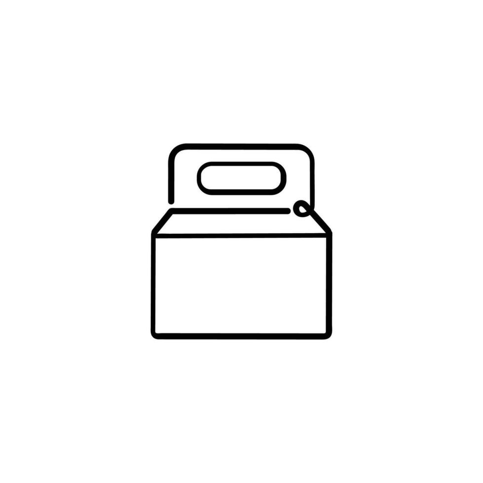Take Away Line Style Icon Design vector