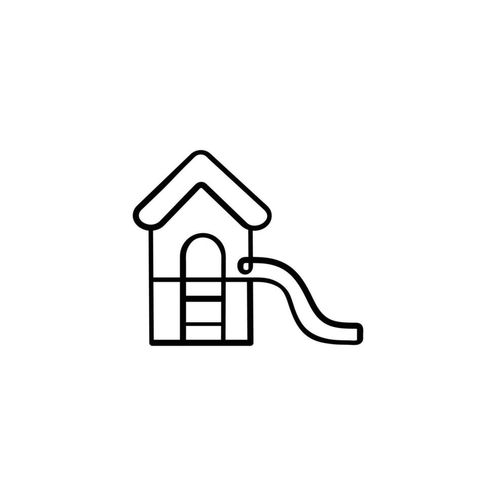Playground Line Style Icon Design vector