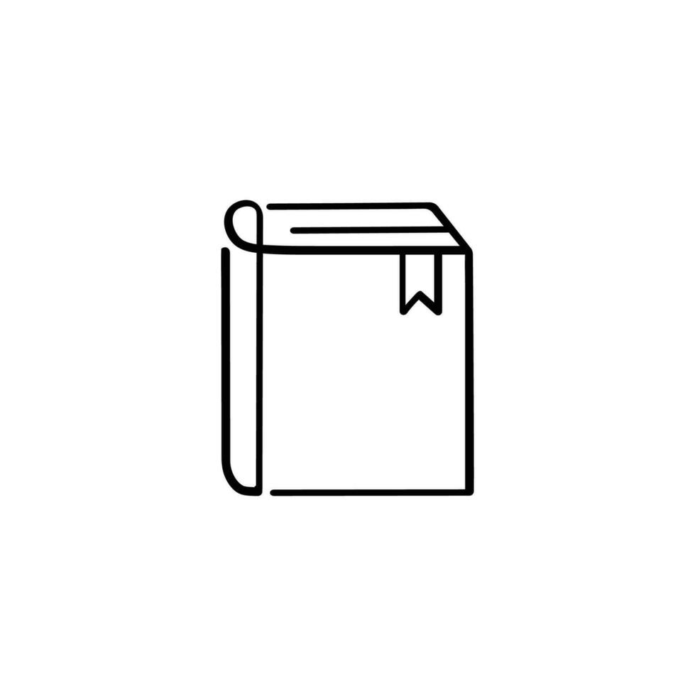 Book Line Style Icon Design vector