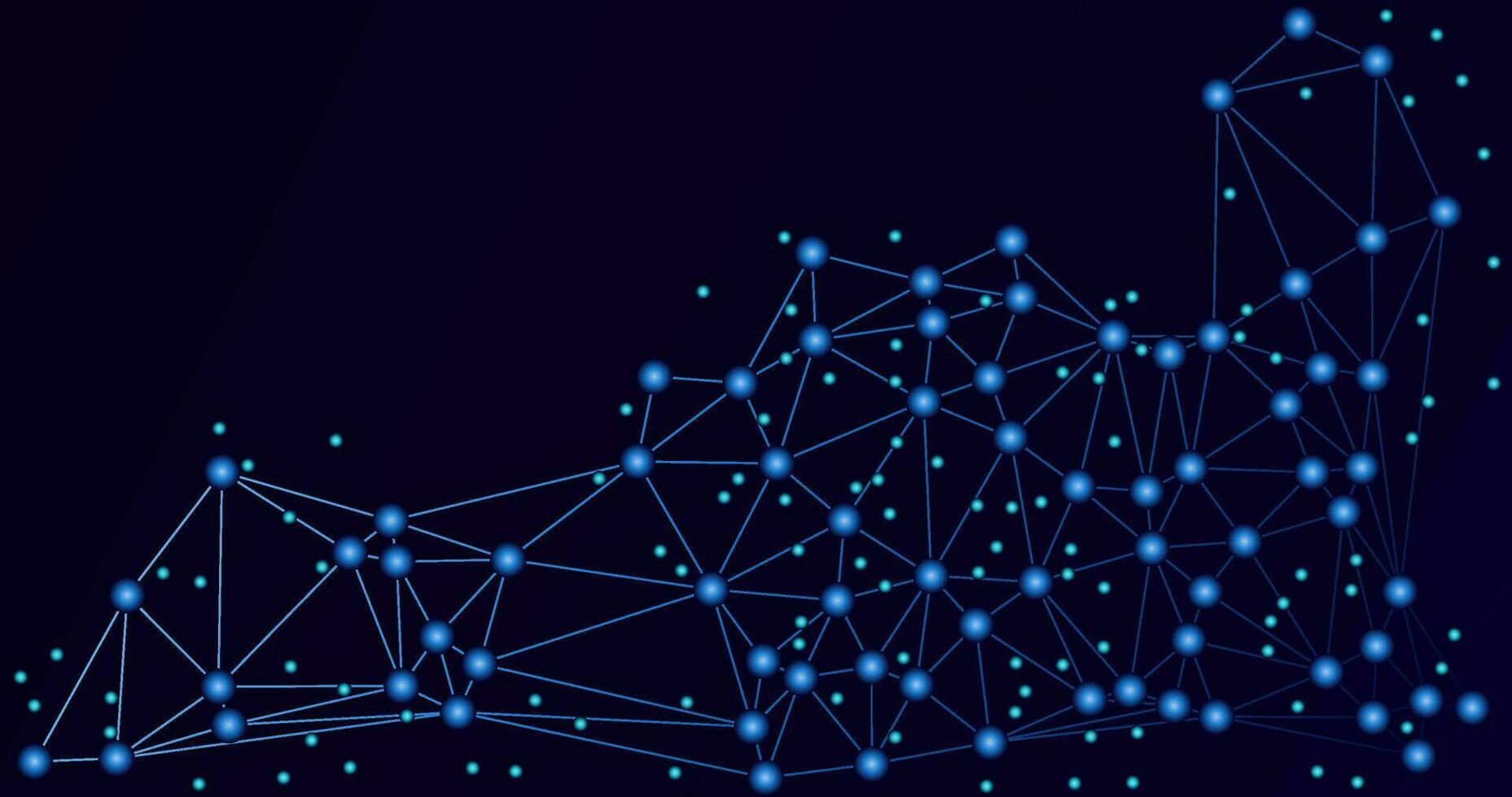dark background with glowing stars vector