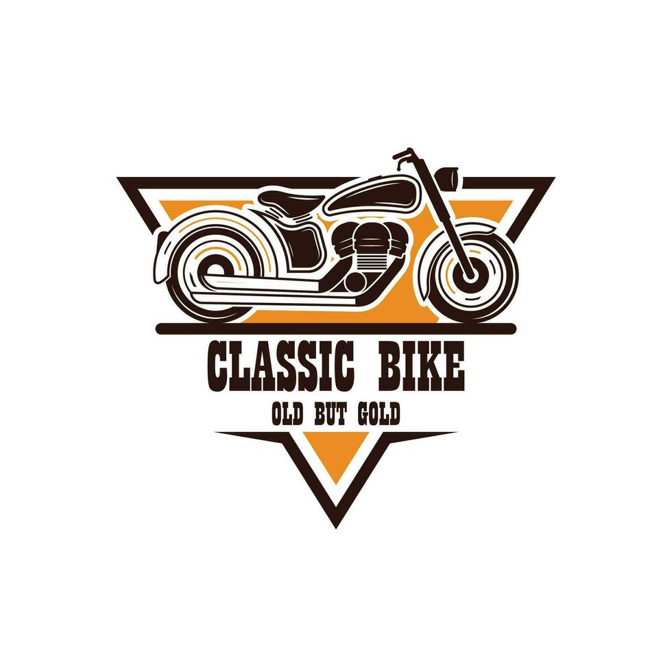classic bike logo vector icon illustration design