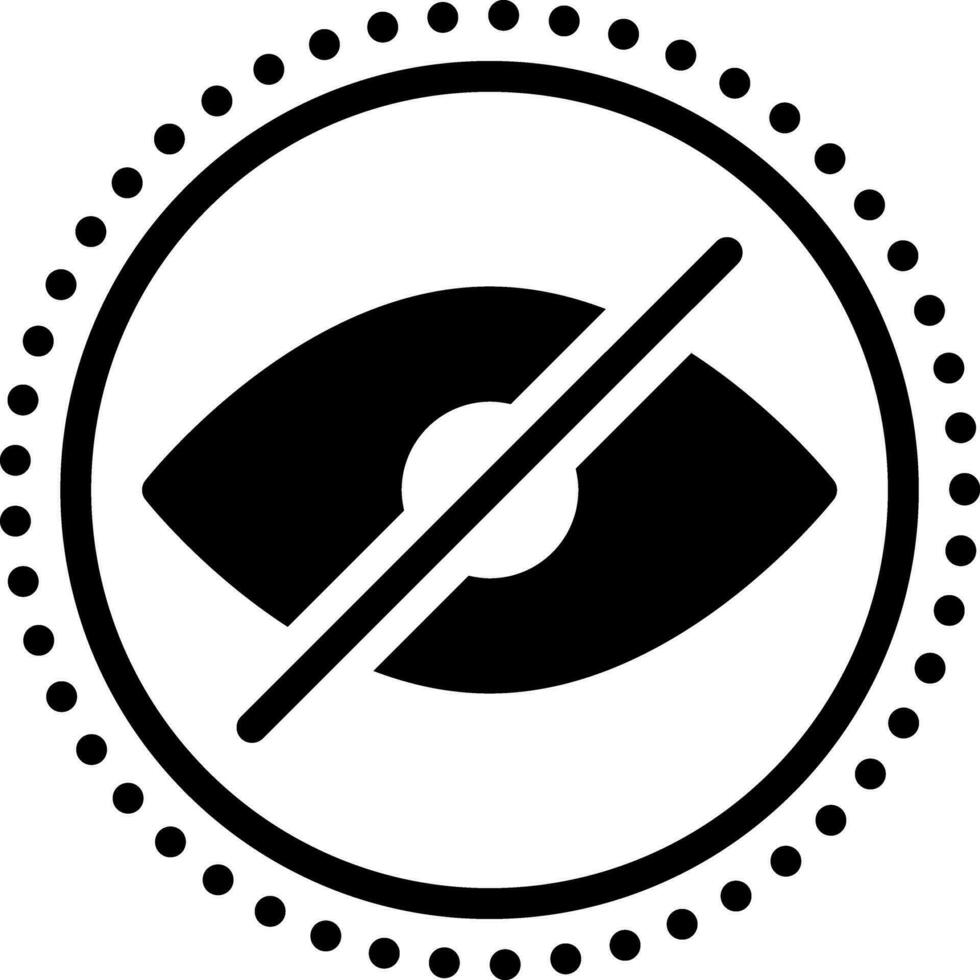 solid icon for impaired vector