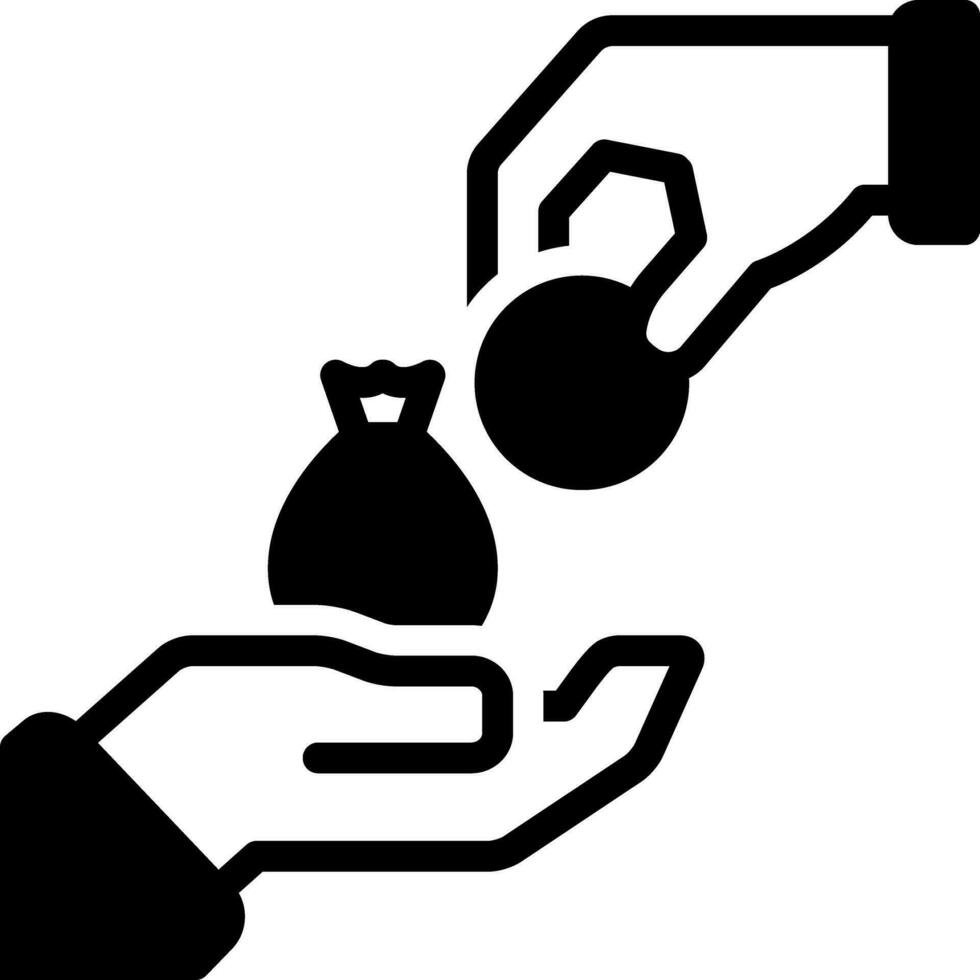 solid icon for contributed vector