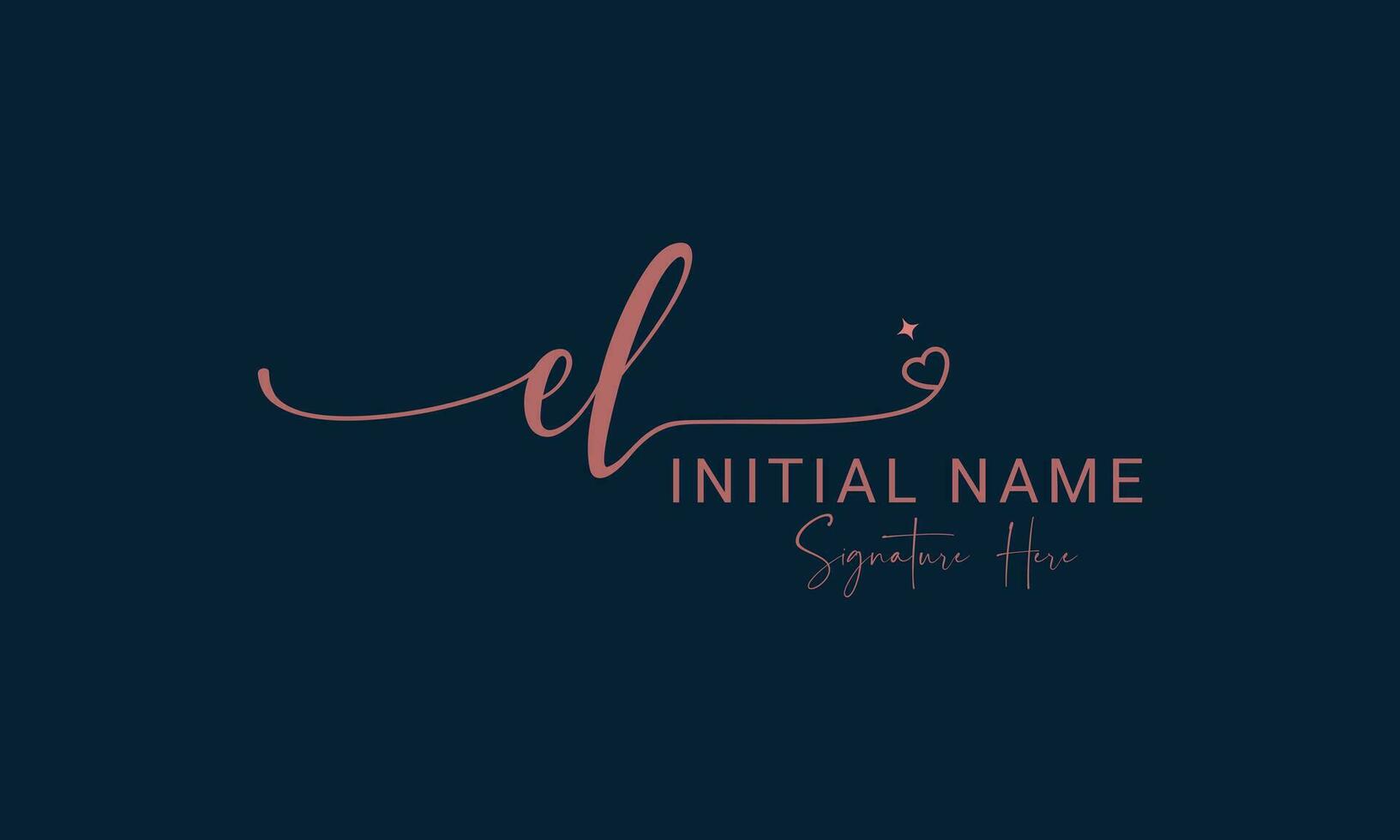 EL, LE, E and L Initial Letter Luxury Premium Logo. vector