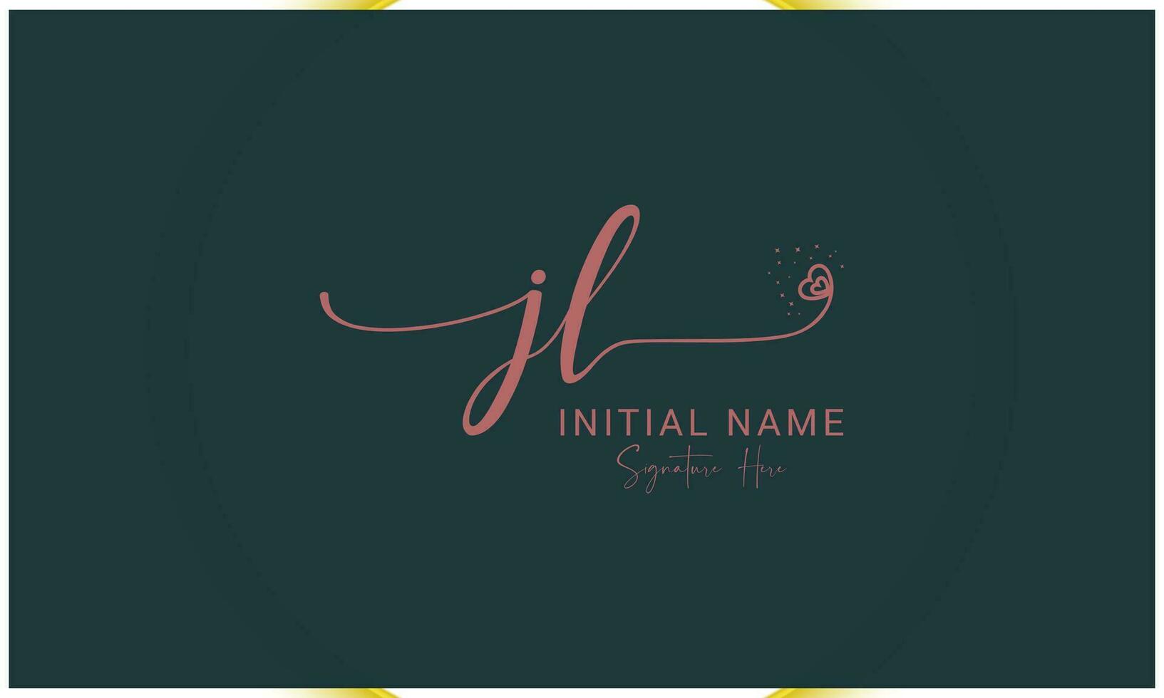 jl, lj, j and l Initial Letter Luxury Premium Logo. vector