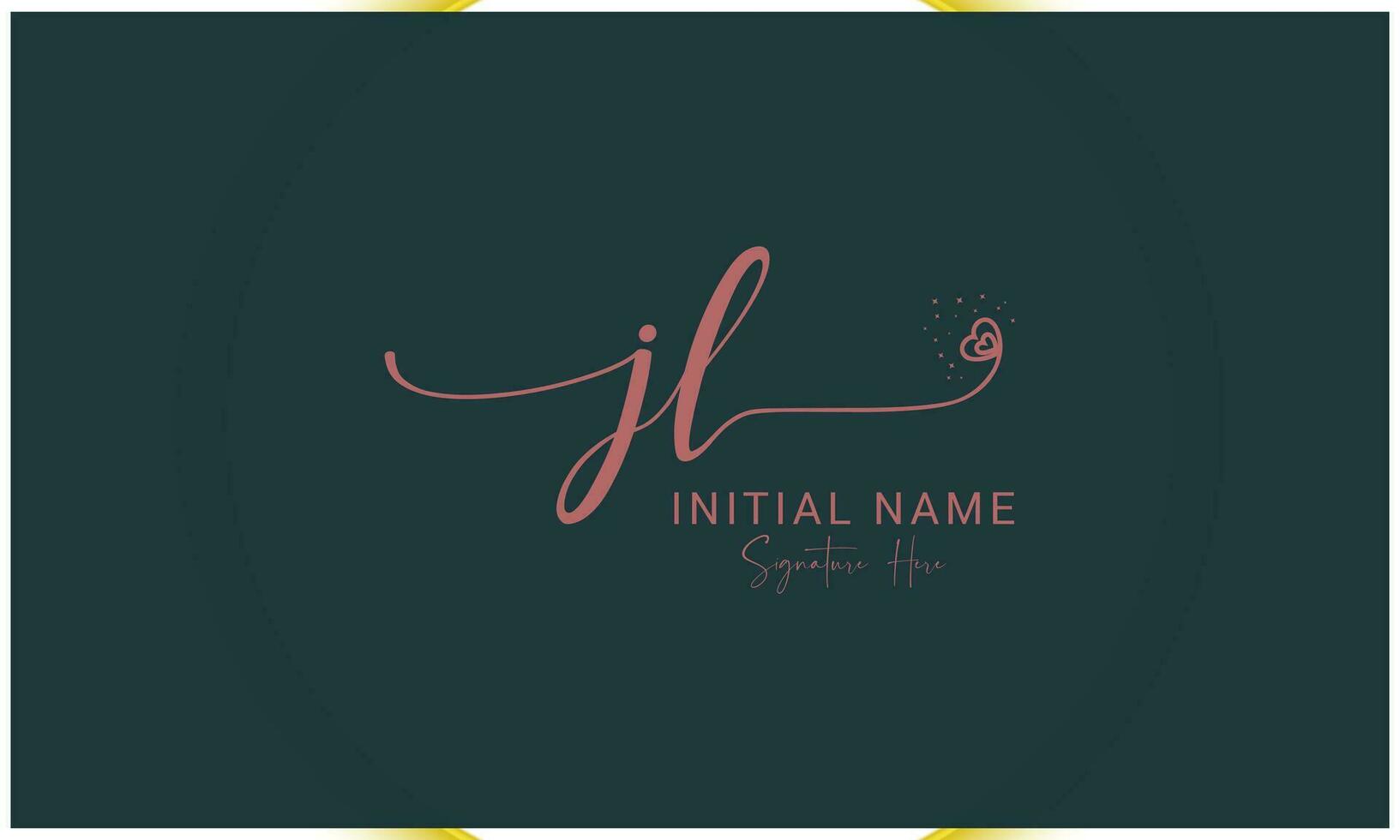 jl, lj, j and l Initial Letter Luxury Premium Logo. vector