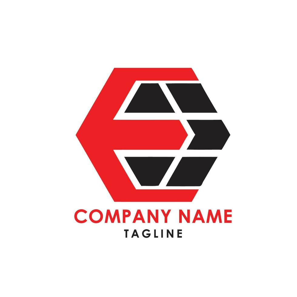 EE logo design vector