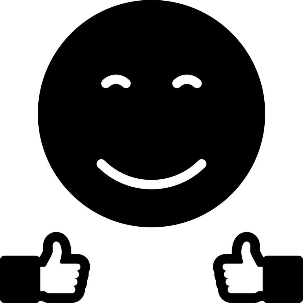 solid icon for good vector