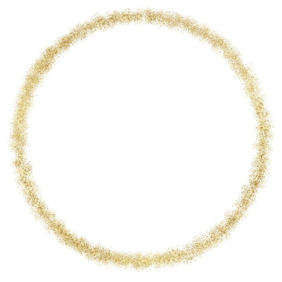 Gold circle border png