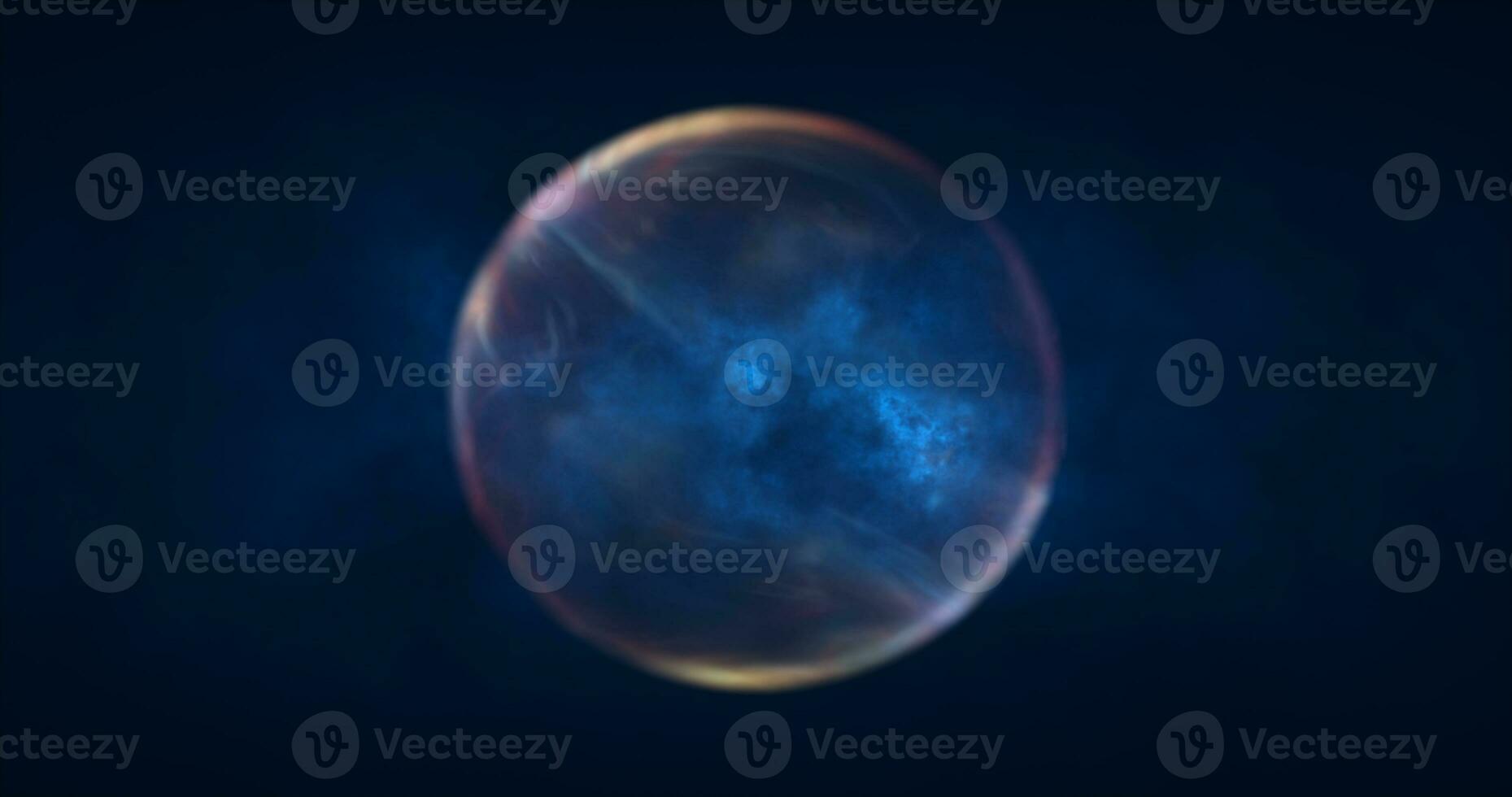 Abstract blue energy sphere round glowing magical digital futuristic space background photo