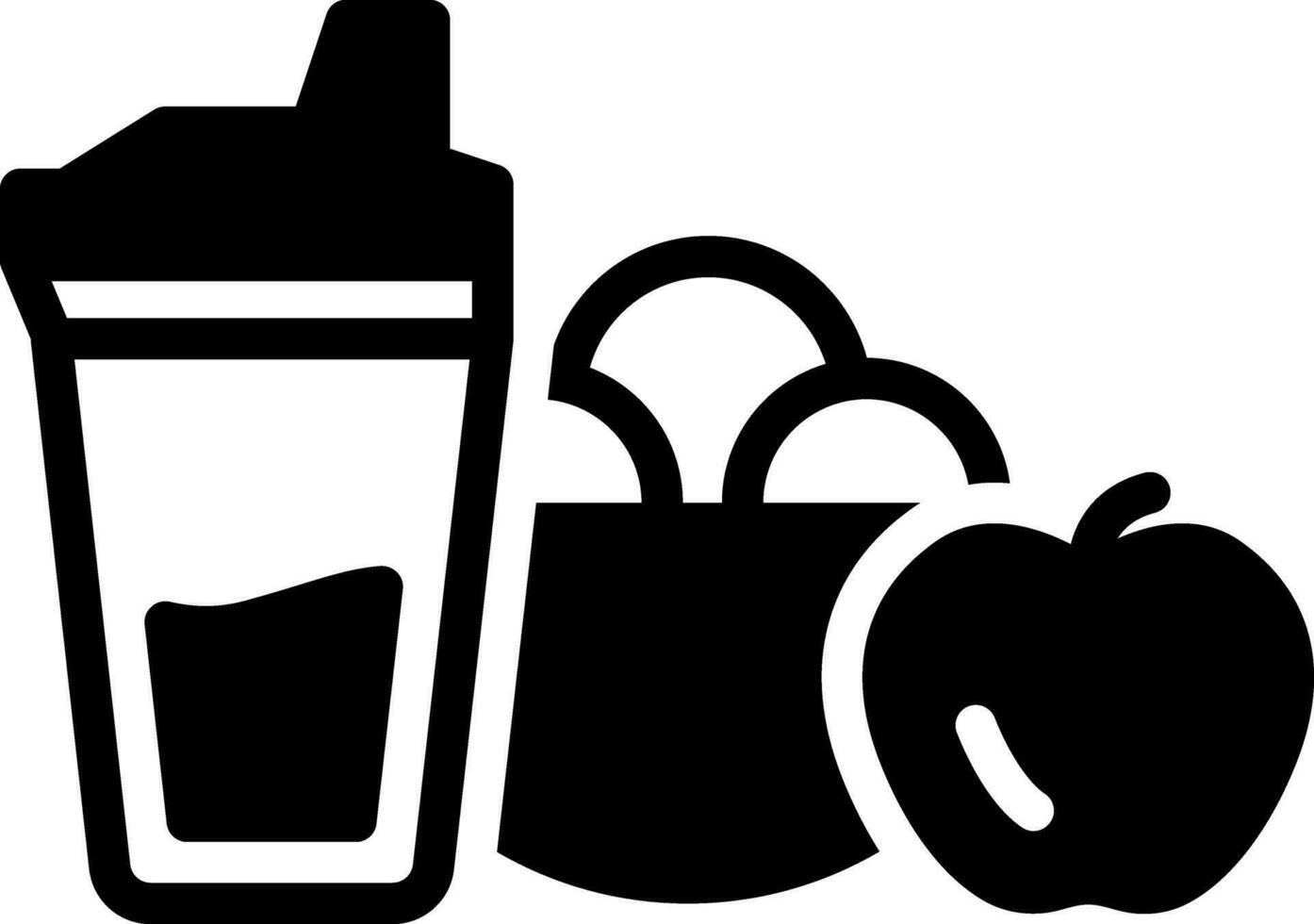 solid icon for nutrition vector