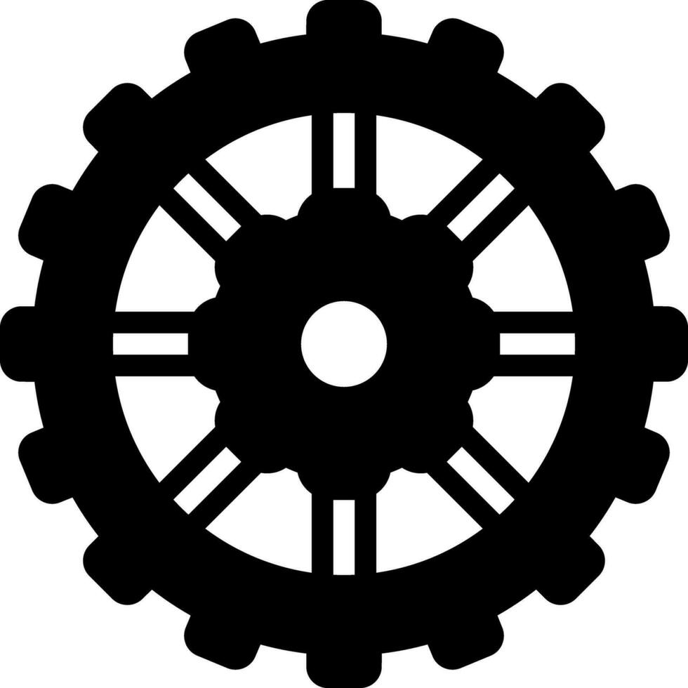 solid icon for circular vector