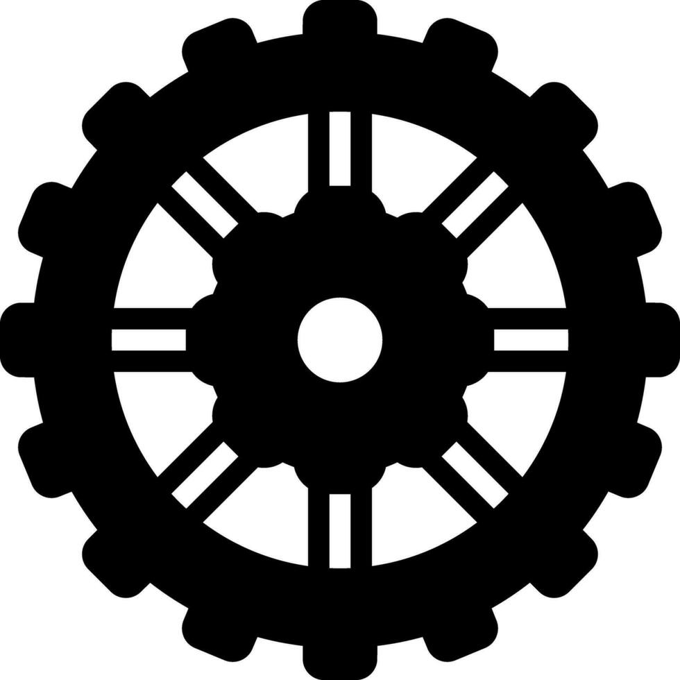 sólido icono para circular vector