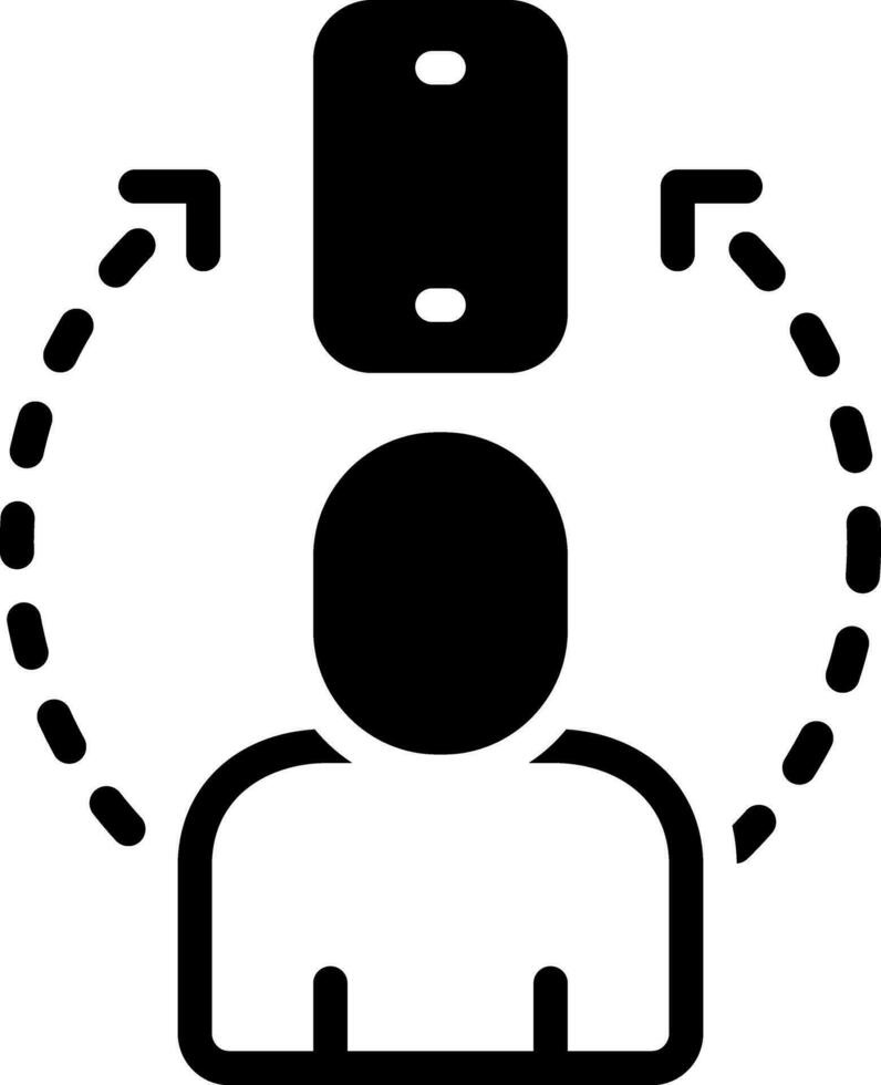 solid icon for depending vector