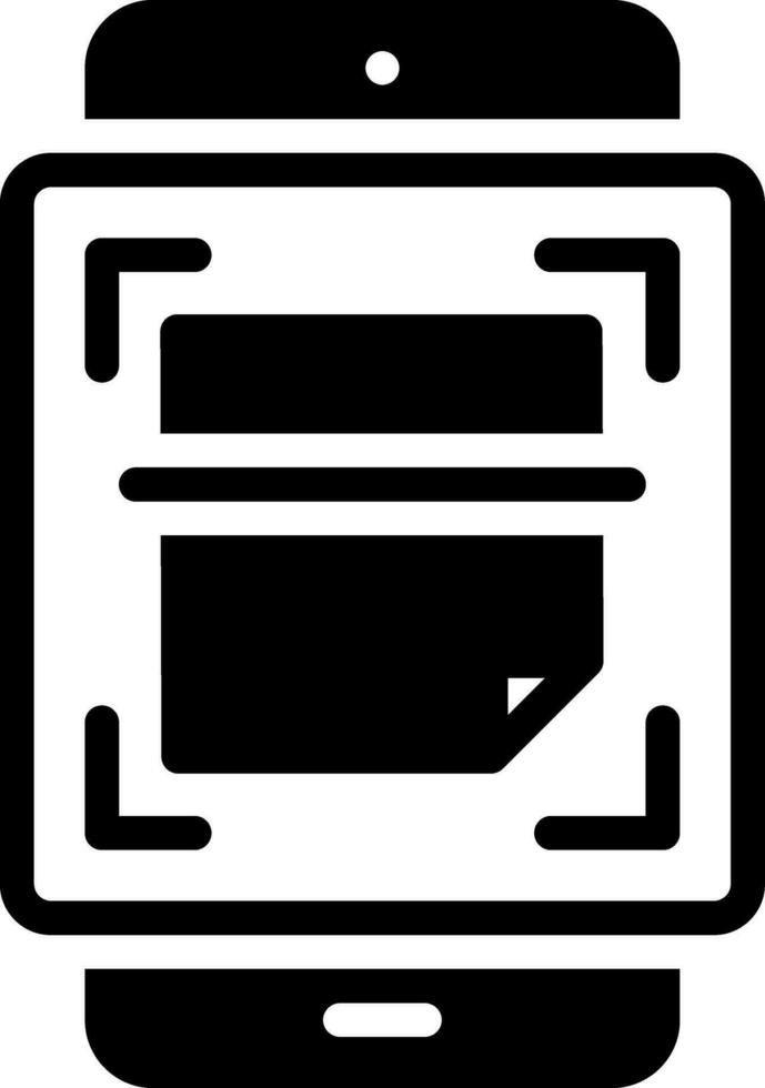 solid icon for scan vector