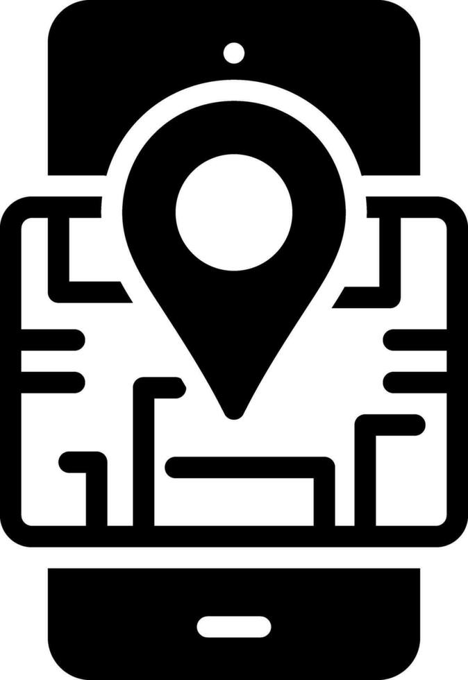 solid icon for venue vector