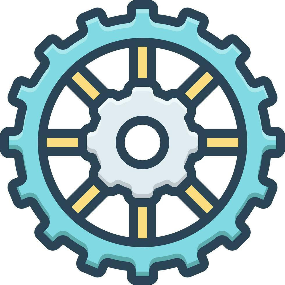 color icon for circular vector