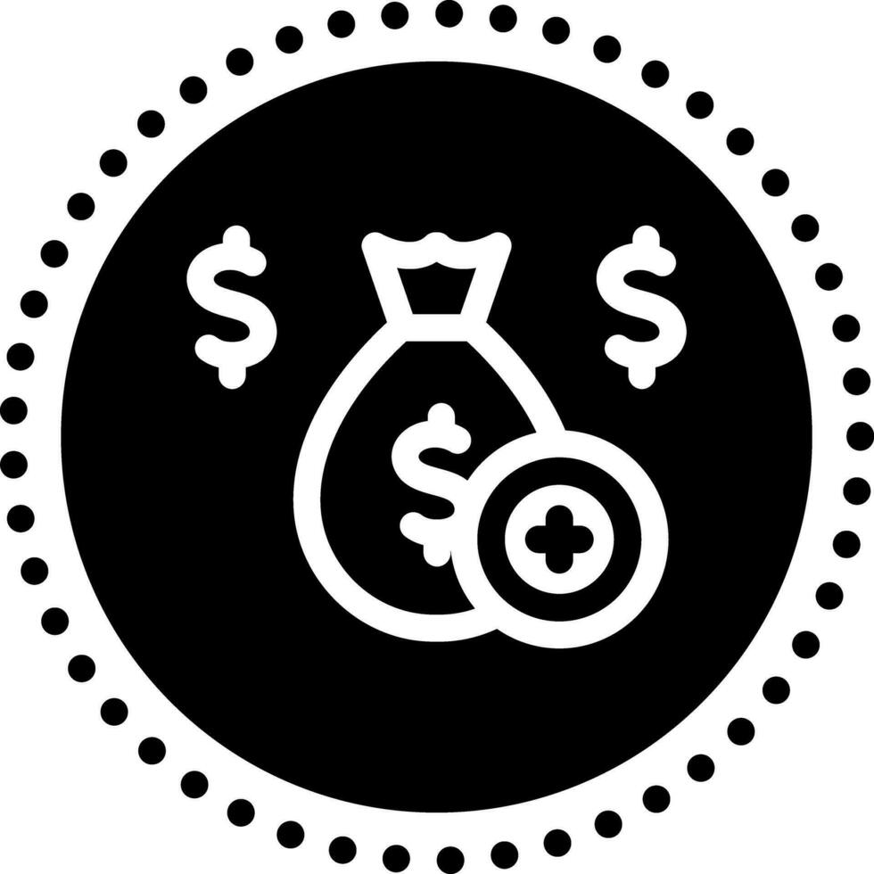 solid icon for allowance vector