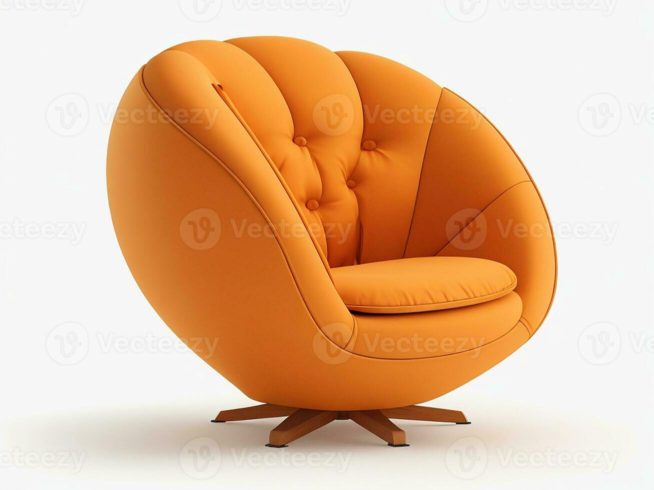 Ai Generative Beautiful chair new stylish color full isolated on a white background photo