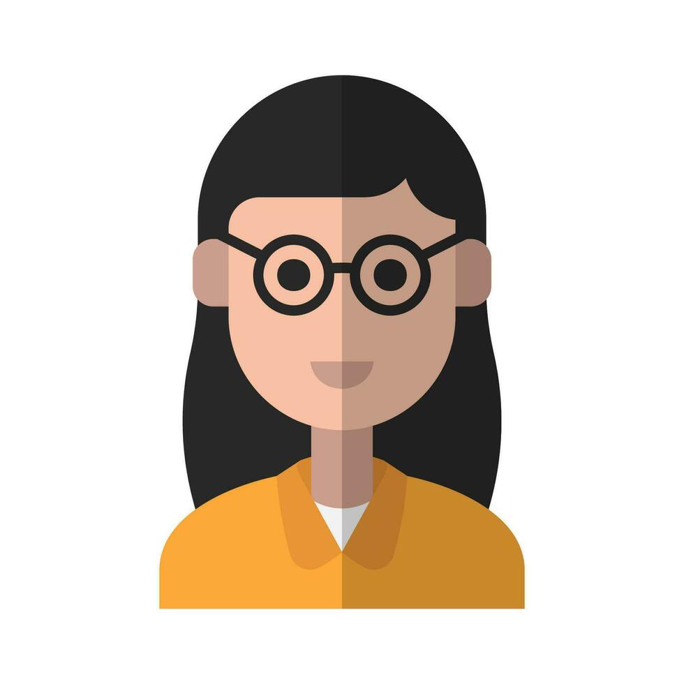 Teacher avvatar vector ilustration