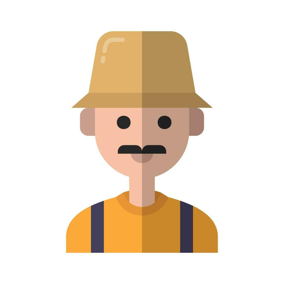 Farmer avatar vector ilustration