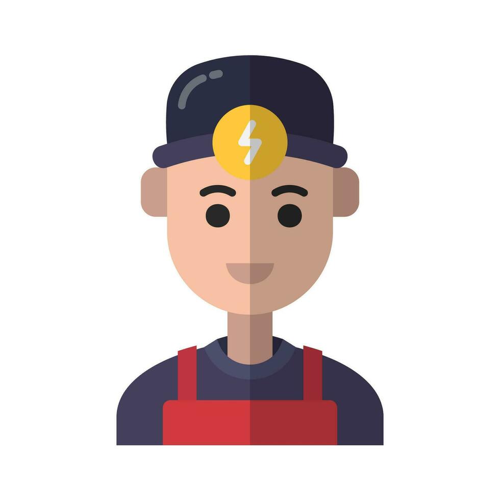 Electrical engineer avatar vector ilustration