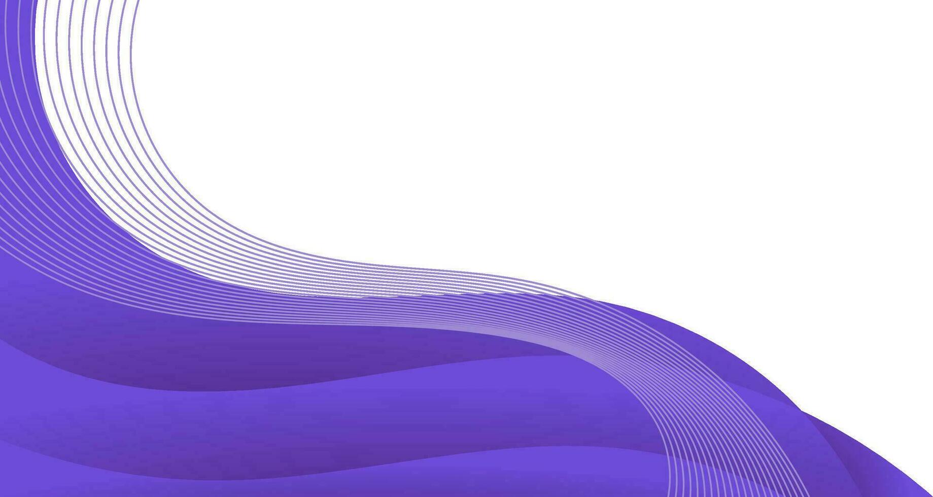 abstract purple wave background with copy space area vector