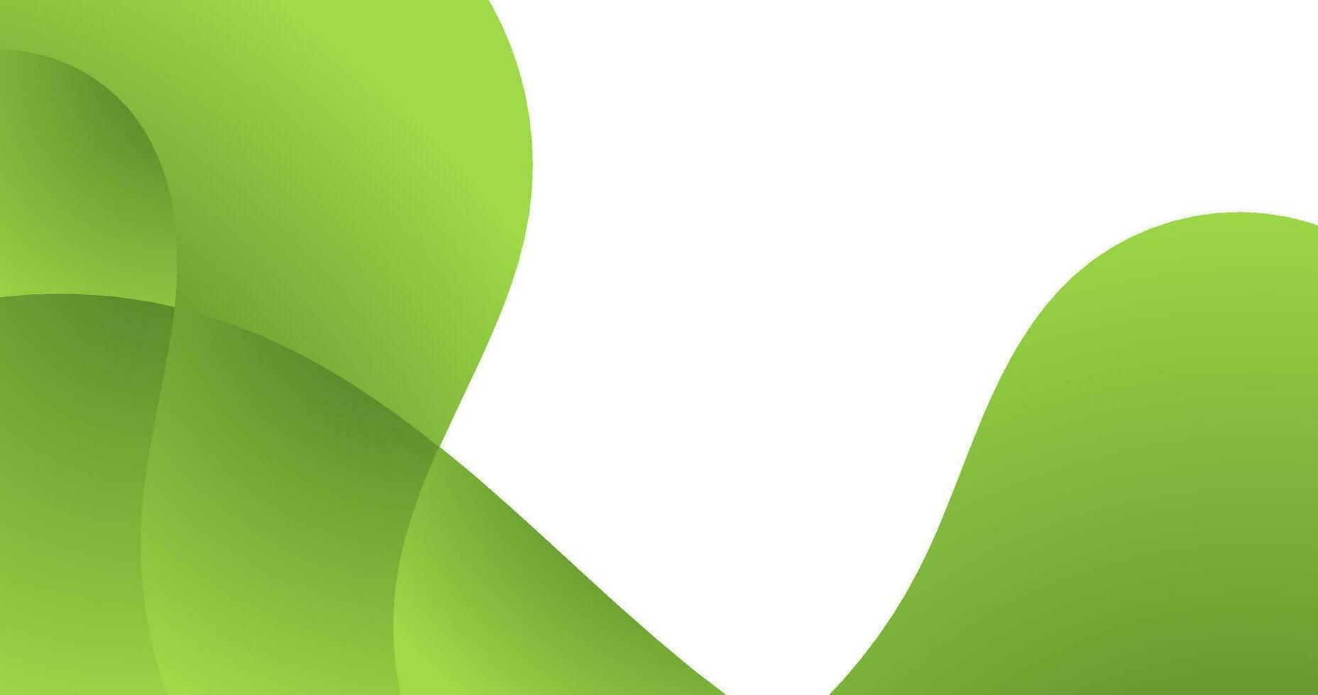 abstract green bio curve background for business with copy space area vector