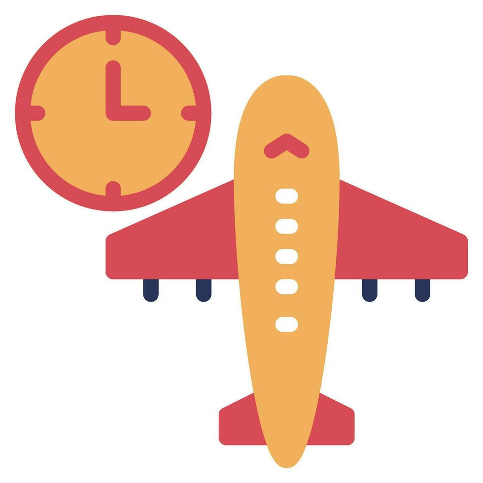 Boarding Time Icon Illustration, for uiux, web, app, infographic, etc vector