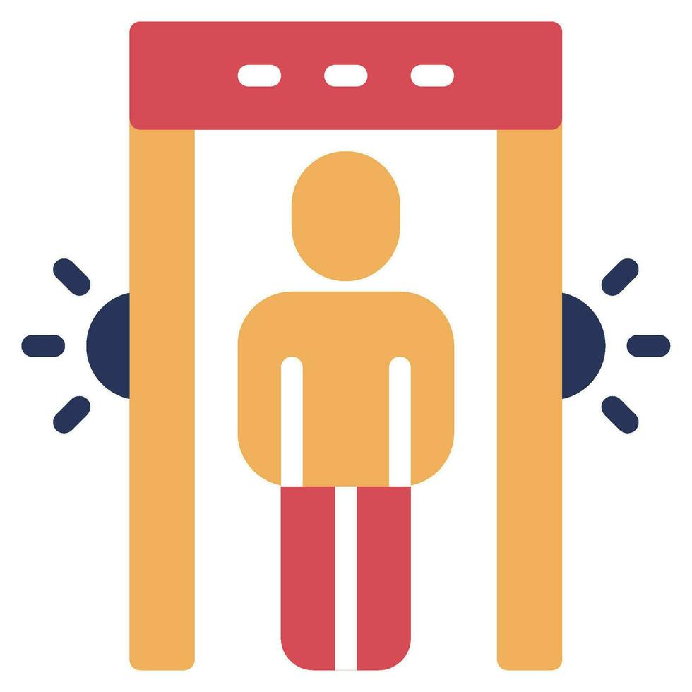 Security Scanner Icon Illustration, for uiux, web, app, infographic, etc vector