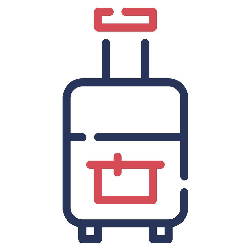 equipaje icono ilustración, para uiux, web, aplicación, infografía, etc vector