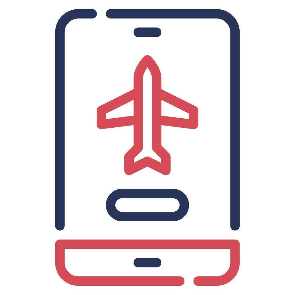 Mobile Boarding Pass Icon Illustration, for uiux, web, app, infographic, etc vector