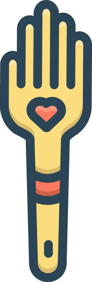 color icon for spank vector
