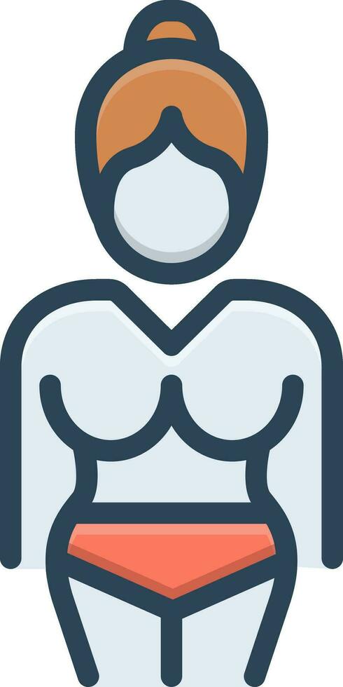 color icon for figure vector