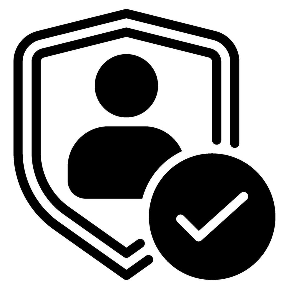 Security Check Icon Illustration, for uiux, web, app, infographic, etc vector