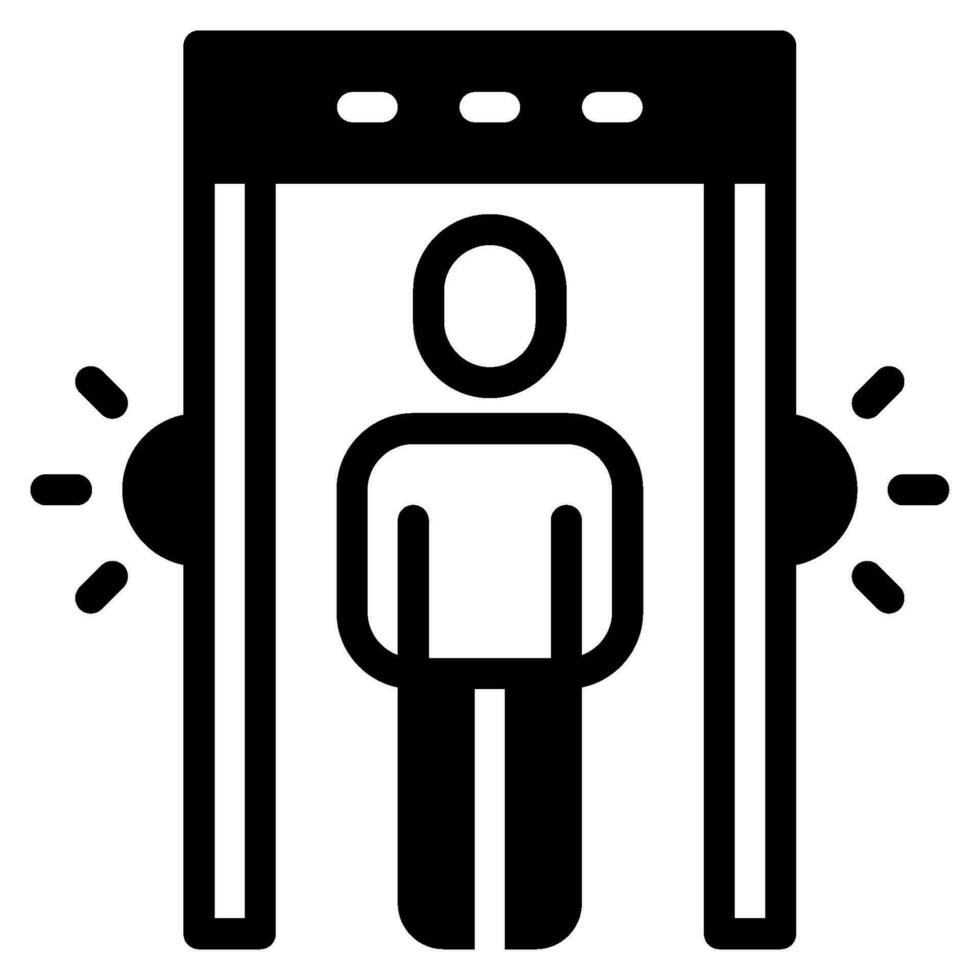 Security Scanner Icon Illustration, for uiux, web, app, infographic, etc vector