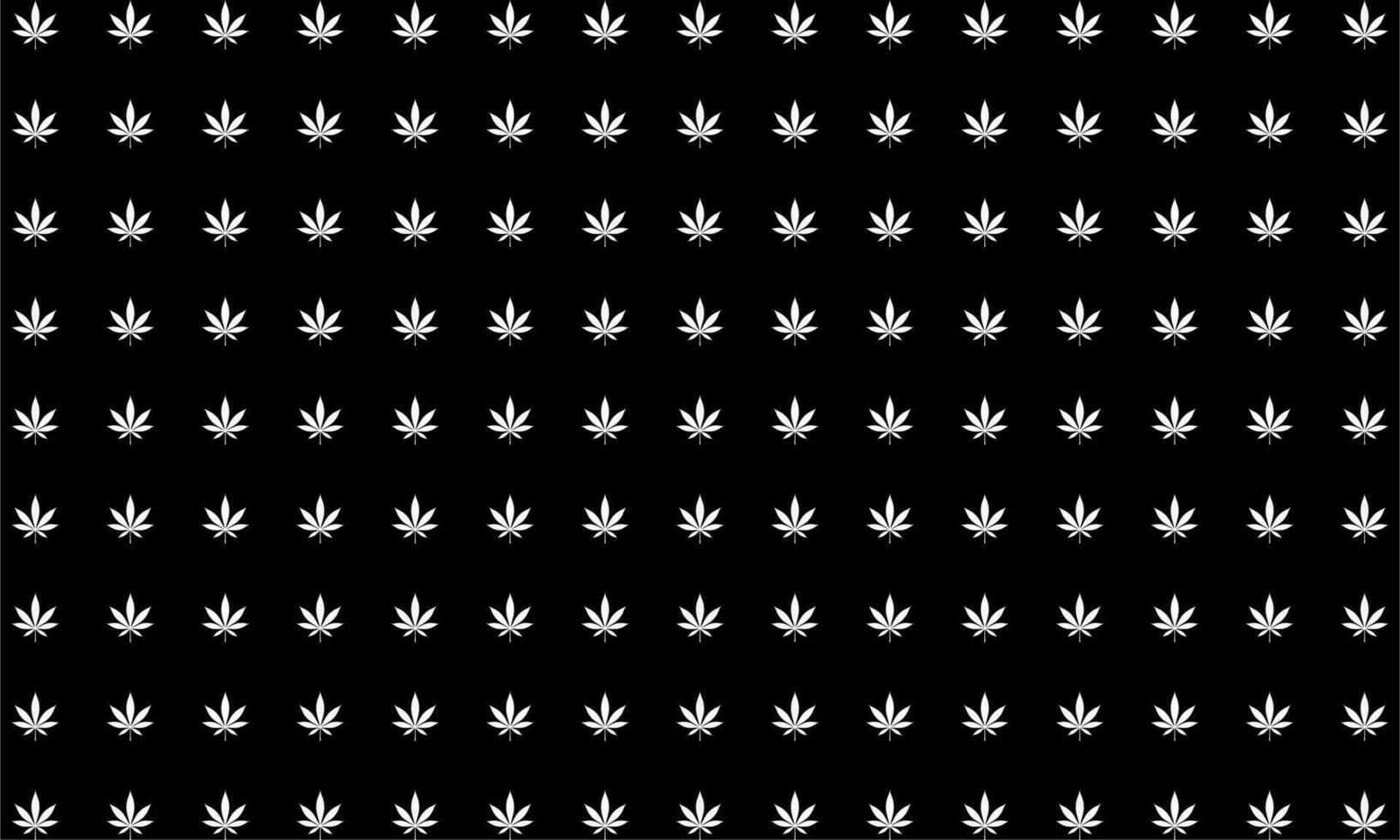 Cannabis Leaf Silhouette Motifs Pattern, can use for Decoration, Ornate, Wallpaper, Backdrop, Textile. Fashion, Fabric, Tile, Floor, Cover, Wrapping, Ect. Vector Illustration
