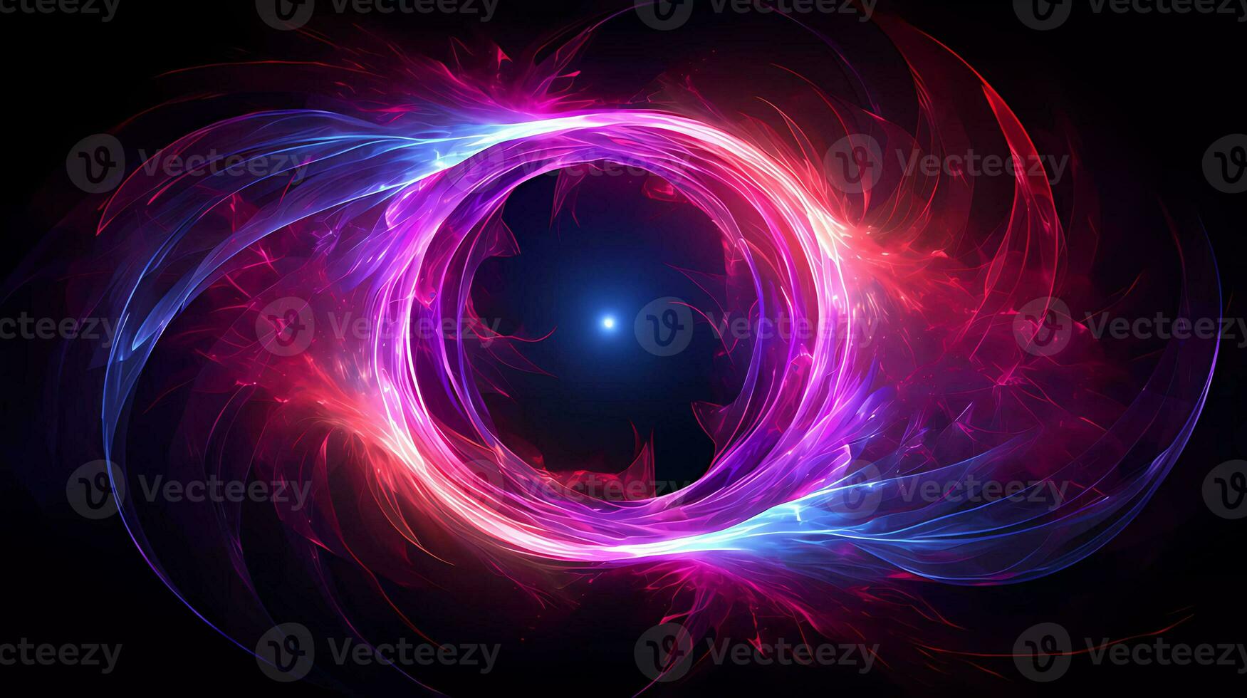 AI Generated Lights and colour effects for poster, background, and template. photo